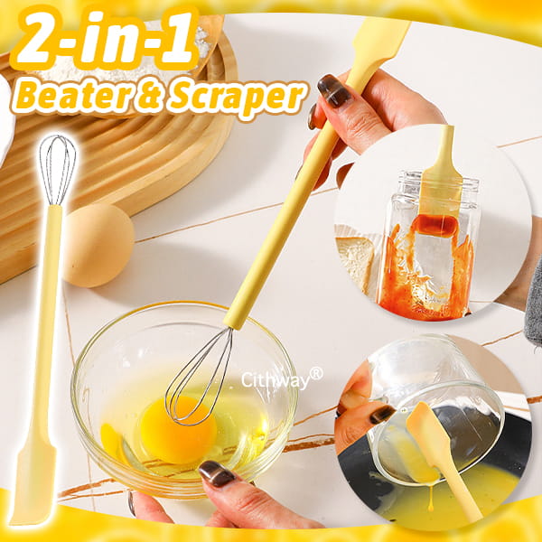 Cithway® 2‑in‑1 Mini Kitchen Whisk and Scraper Tool – Wishinglams