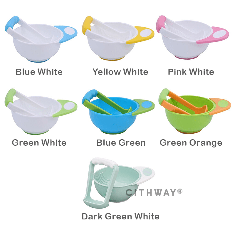 Cithway® Happy Tummy Baby Food Grinding Bowl