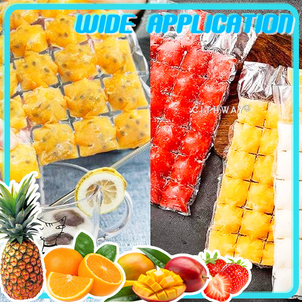 Cithway® 24pc Ice Cube Disposable Freezing Ice Bag Funnel