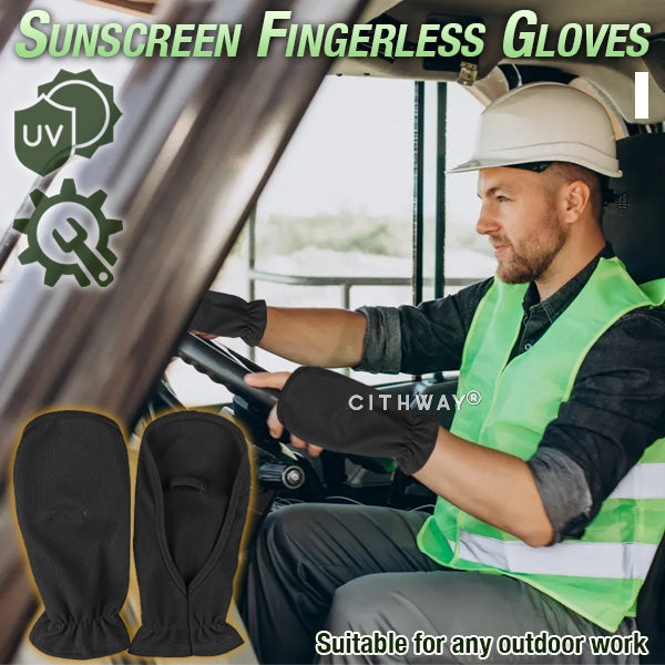 Sfrcord® Sunscreen Fingerless Working Gloves